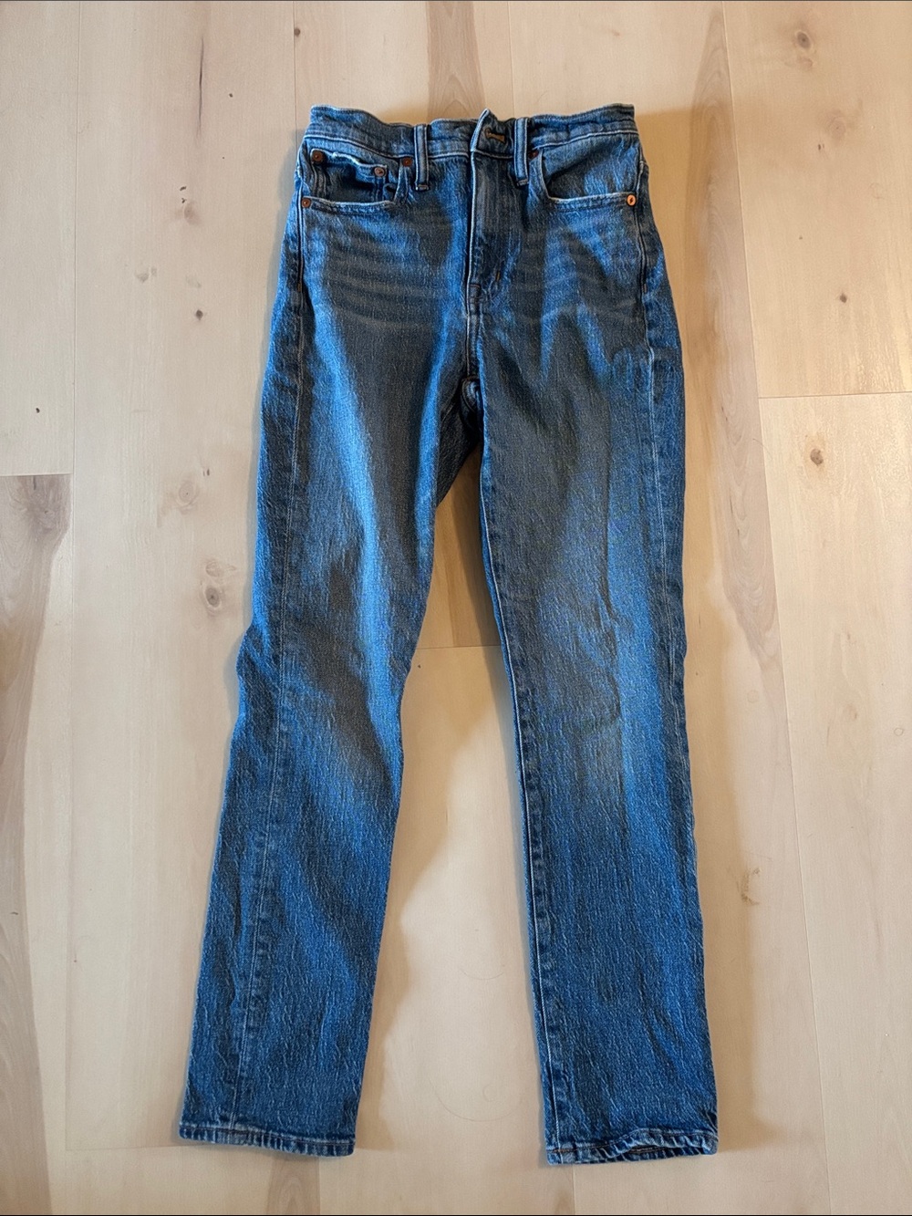 Madewell Straight-Leg Jeans in Blue Denim